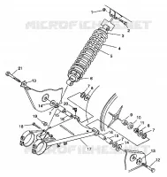 El balanceo del brazo y CHOQUE 6X6 350L W938739 (4924062406028A)