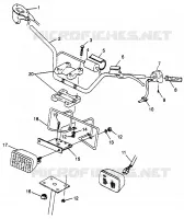 MANILLAR y la linterna Scrambler 400L W97BC38C (4939893989B008)