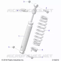SUSPENSION, SHOCK TRASERO