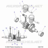 ENGINE, PISTON AND CIGUEÑAL