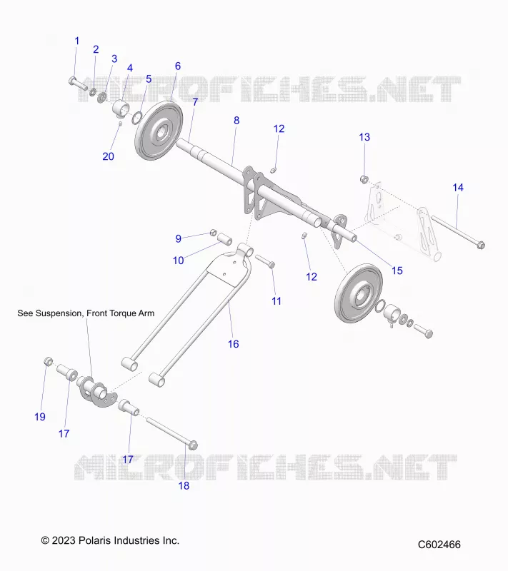 SUSPENSION, TRASERO ARM PAR