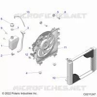 ENGINE, SISTEMA DE REFRIGERACIÃ“N, RADIATOR, FAN & OVERFLOW BOTTLE