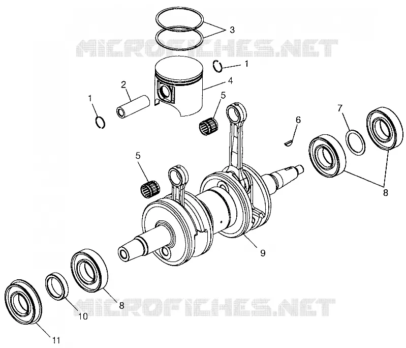 PISTÓN Y CIGÜEÑAL 700 XC 0971766 (4941814181C009)