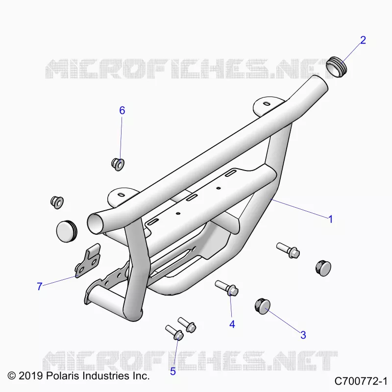 CHASSIS, FRONT PARACHOQUES