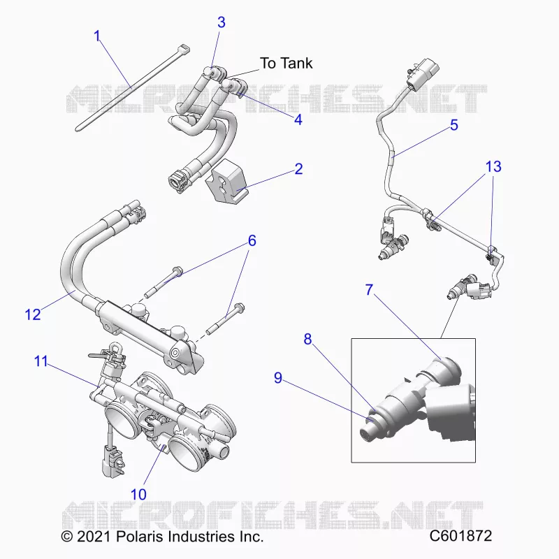 SISTEMA DE COMBUSTIBLE, RAIL, LINES AND THROTTLE BODY