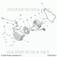 ENGINE, STATOR AND FLYRUEDA
