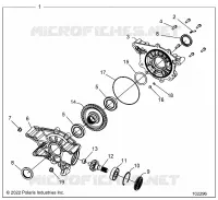 TREN, REAR GEARCASE INTERNALS