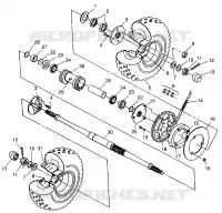 Tracción trasera  Scrambler 500 W97BC50A (4943074307C006)