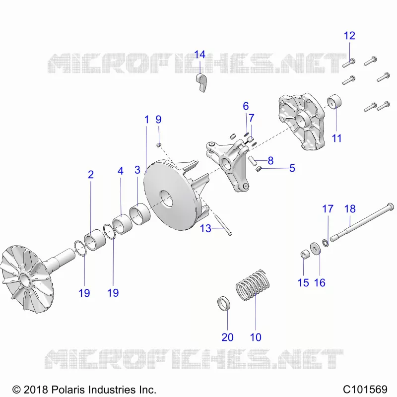 TREN, PRIMARY CLUTCH