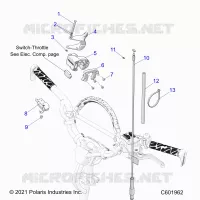 MOTOR, THROTTLE CONTROL ASM.