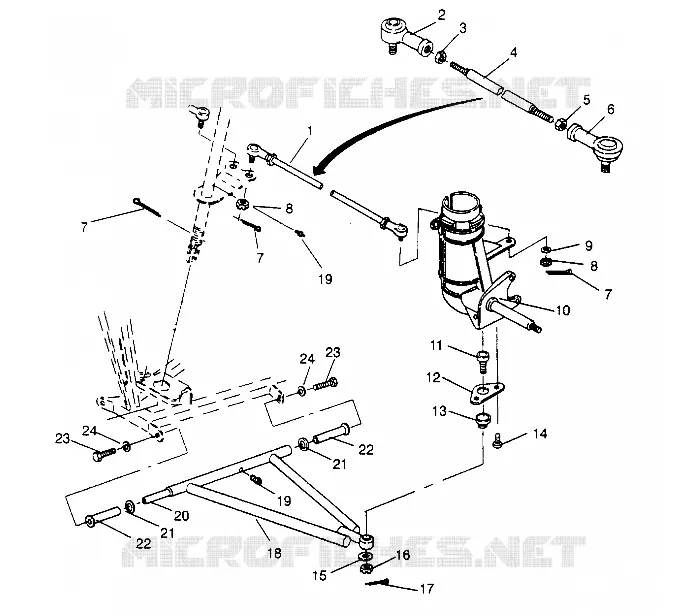 Wishbones Front   TIRANTES DE DIRECCIÓN Magnum 2x4 W957544 (4926852685B007)
