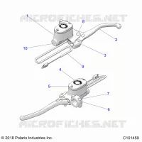 FRENO FRONTAL BRAKE LEVER AND MASTER CYLINDER