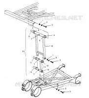 Parte trasera Barra estabilizadora ASSEMBLY 6x6 400L