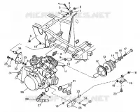 MONTAJE DEL MOTOR Sportsman 400L W97AC38C (4939673967A010)
