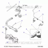 SISTEMA DE COMBUSTIBLE, RAIL, LINES AND THROTTLE BODY