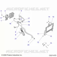 ELECTRICA, HORN AND LICENSE PLATE BRACKET