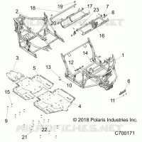 CHASSIS, MARCO PRINCIPAL AND SKID PLATES