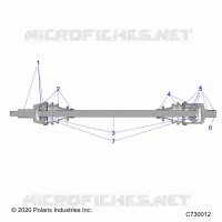 TREN, FRONT HALF SHAFT