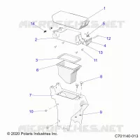 CONSOLA CENTRAL,STORAGE- Z23RGU2KAN/BN (C701140-013)