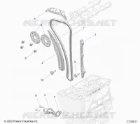 LA CADENA DE LEVAS AND TENSIONER