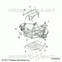 CHASSIS, MARCO PRINCIPAL AND SKID PLATES