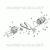 ENGINE, ALTERNADOR AND COMPRESSOR