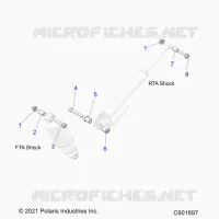 SUSPENSION, MONTAJE DE DESCARGA, REAR SUSP.