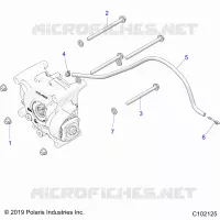 TREN, GEARCASE MOUNTING, REAR
