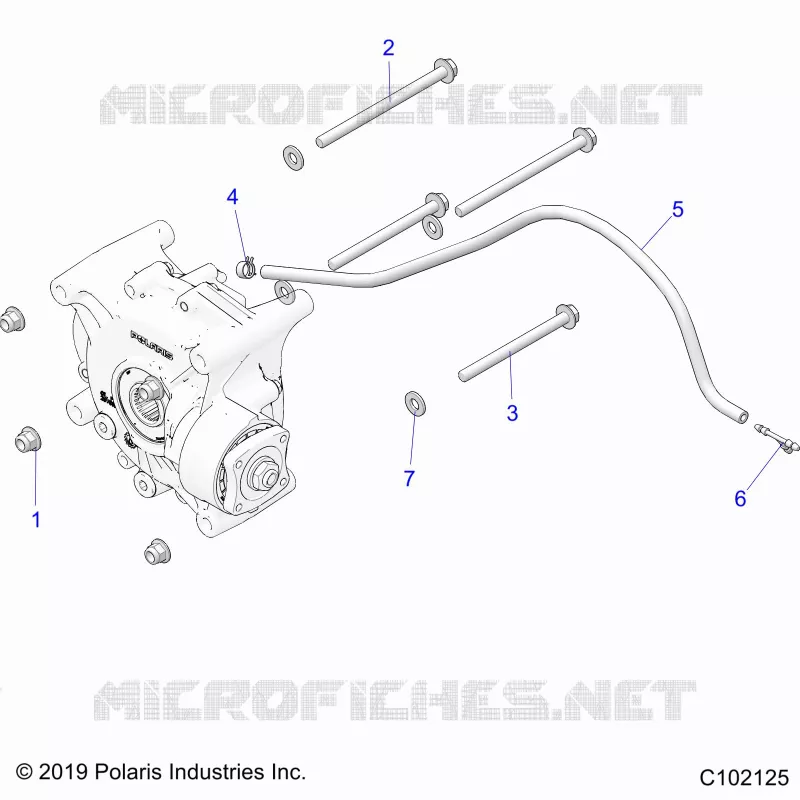 TREN, GEARCASE MOUNTING, REAR