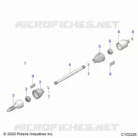 TREN, REAR DRIVE SHAFT