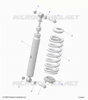 SUSPENSION, CHOQUE FRONTAL MOUNTING