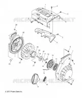 ENGINE, BLOWER HOUSING AND RECOIL MOTOR DE ARRANQUE