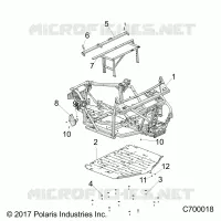 CHASSIS, MARCO PRINCIPAL AND SKID PLATES