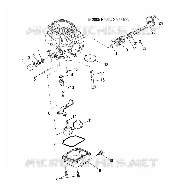 MOTOR, CARBURADOR LOWER