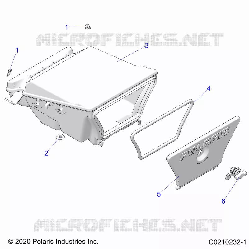 BODY, CAJA DE ALMACENAJE, REAR