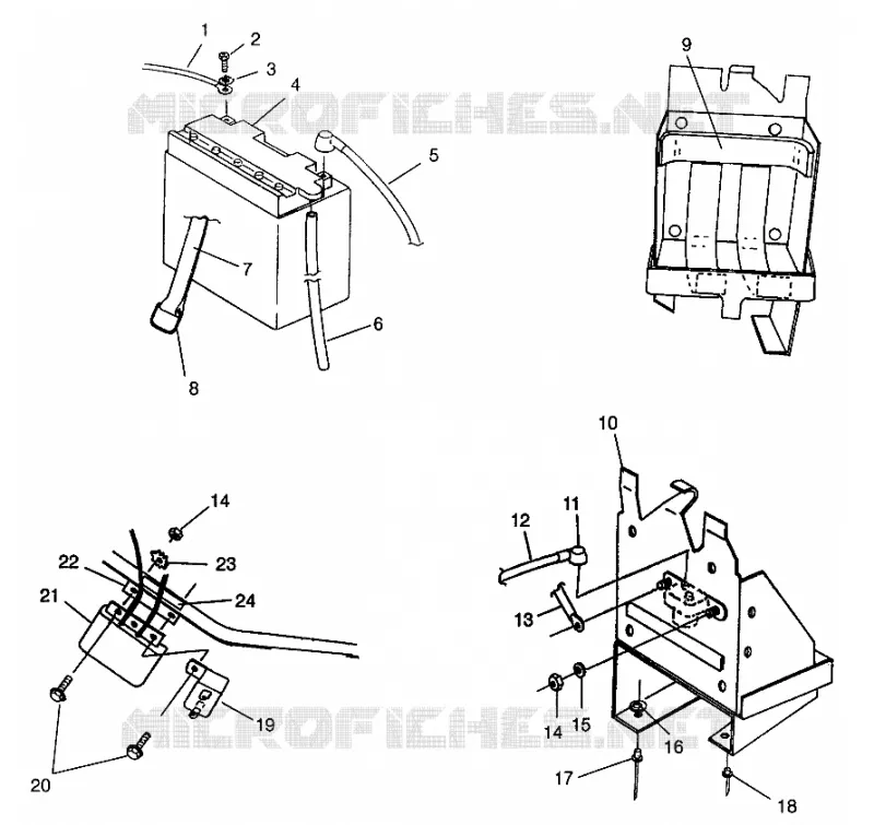 CAJA DE BATERIA TRAIL TOURING 0972262 and EUROPEAN TRAIL TOURING E972262 (4938313831C001)