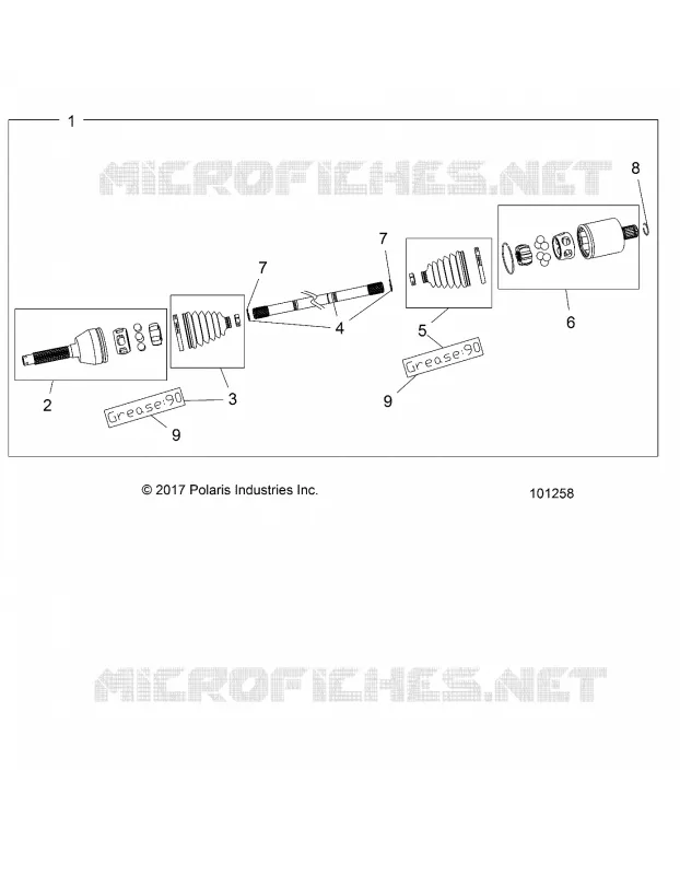 DRIVE TRAIN, TRANSMISION DELANTERA SHAFT