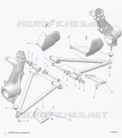 SUSPENSION, A-ARM AND PUNTAL MOUNTING
