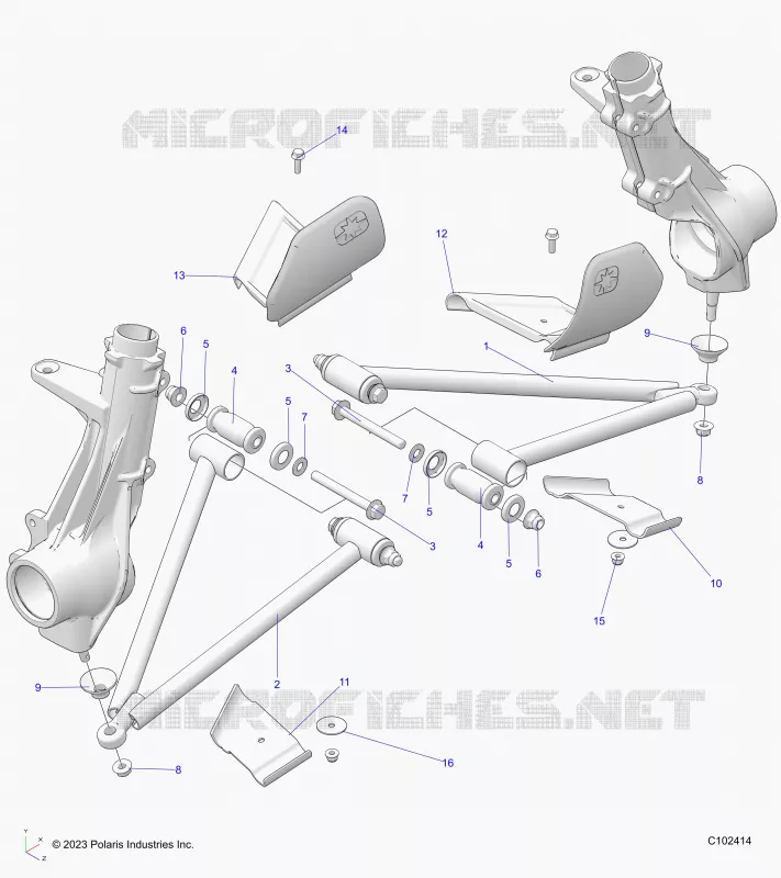 SUSPENSION, A-ARM AND PUNTAL MOUNTING