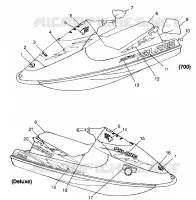 ETIQUETAS SL 700 B974071, Intl. SL 700 I974071, SL 700 Deluxe B974072 and Intl (4940874087A008)