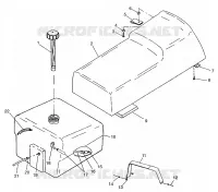 ASIENTO Y TANQUE DE GAS WIDETRAK LX 0972065 and  EUROPEAN WIDETRAK LX E972065 (4938223822A006)