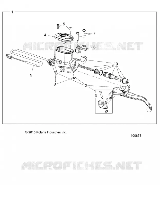FRENO FRONTAL BRAKE LEVER AND MASTER CYLINDER