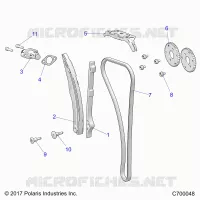 LA CADENA DE LEVAS AND TENSIONER