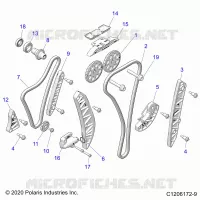 ENGINE, TIMING AND OIL CADENA DRIVES