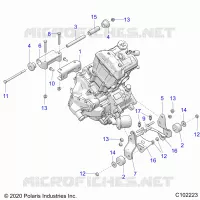 MOTOR, MOUNTING & LONG BLOCK