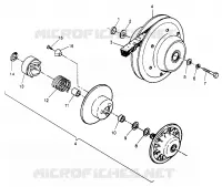 accionado de embrague XPRESS 300 W969530 and XPRESS 400 W969540 (4935923592C006)