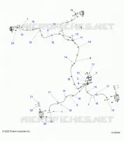 BRAKES, BRAKE LINES AND CILINDRO MAESTRO -R24RRED4JA (C730797)