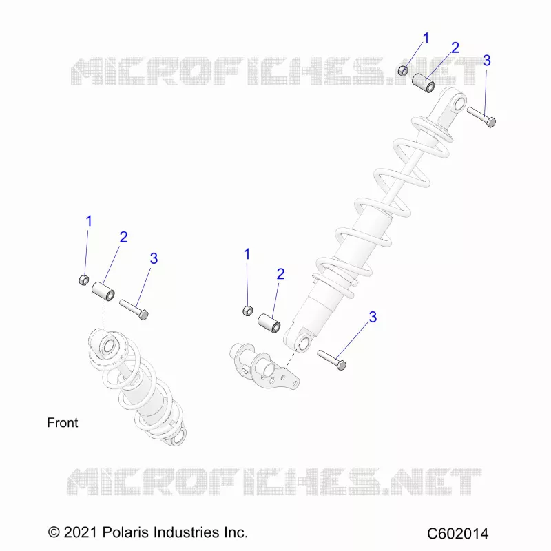 SUSPENSION, MONTAJE DE DESCARGA, REAR SUSP.