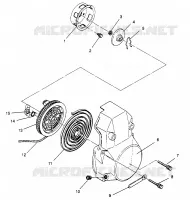 ARRANQUE DE RETROCESO ASSEMBLY 500 EFI 0963774 and EUROPEAN 500 EFI E963774 (4936183618D001)