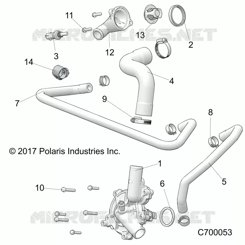 MOTOR, WATERPUMP AND BYPASS